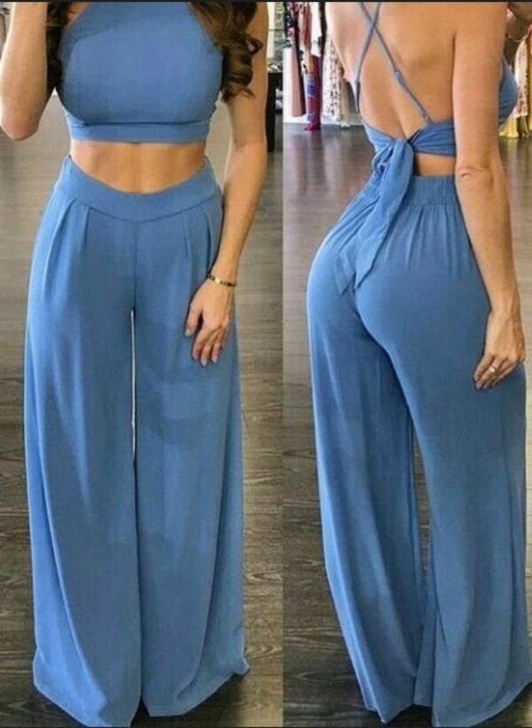 Palazo de lino spandex Sami