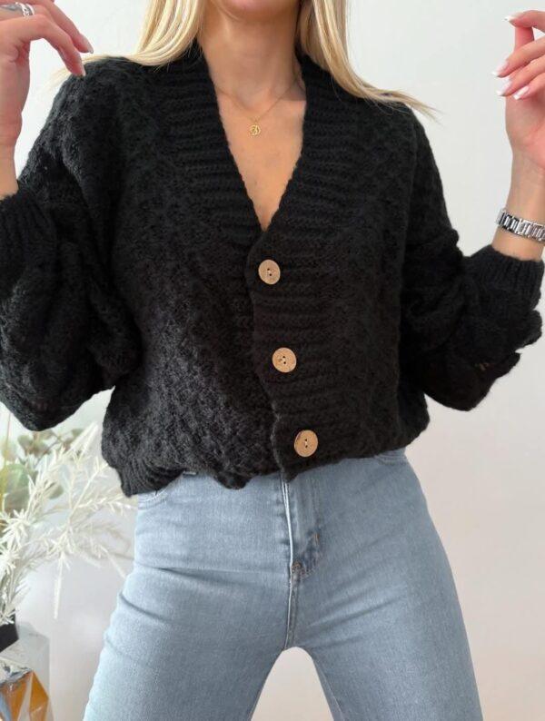 Cardigan Puño Hilo Frisado