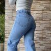 wide leg celeste nevado rígido DivasFlores