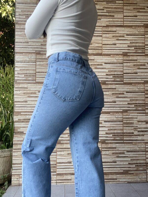 wide leg celeste nevado rígido DivasFlores
