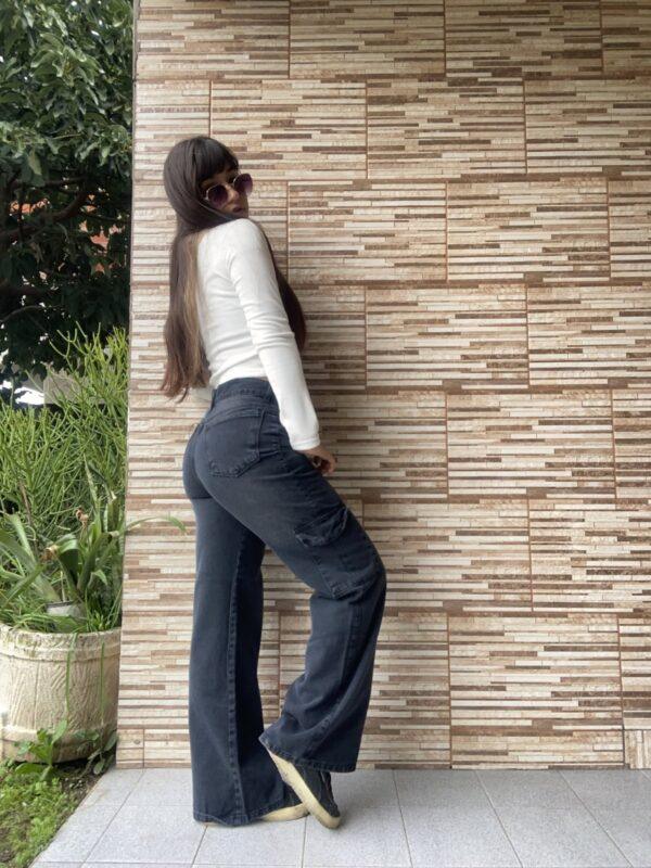 Jeans Wide Leg Cargo