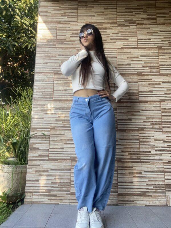 Baggy celeste localizado DivasFlores