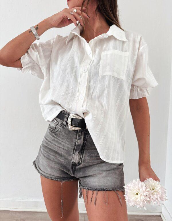 Camisa Lisa Voladito de Lino