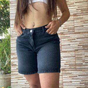 Bermuda Mom Gris Liso Rígido DivasFlores