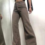 wide leg chocolate rígido