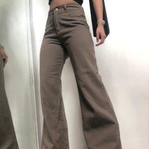 wide leg chocolate rígido