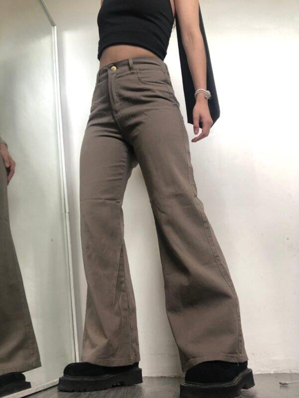 wide leg chocolate rígido