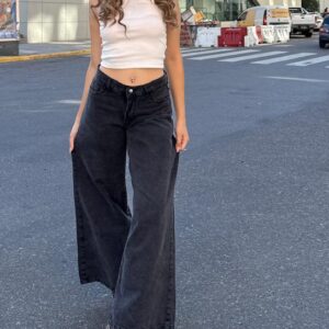 jeans strech gris rígido