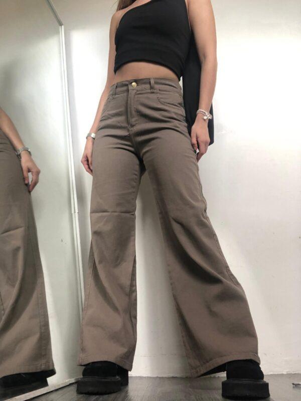 wide leg chocolate rígido