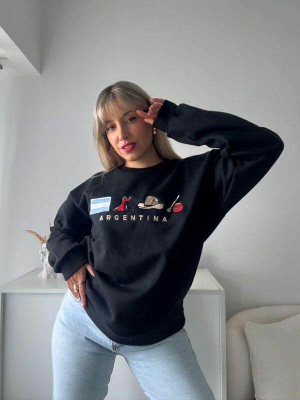 Buzo emoji argentina de algodón