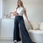 Oxford de algodón rustico nevado negro