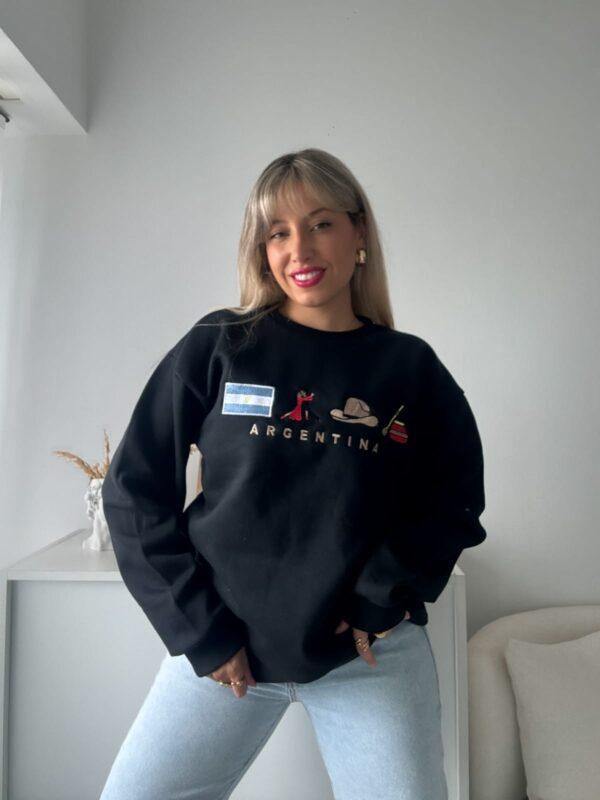 Buzo emoji argentina de algodón