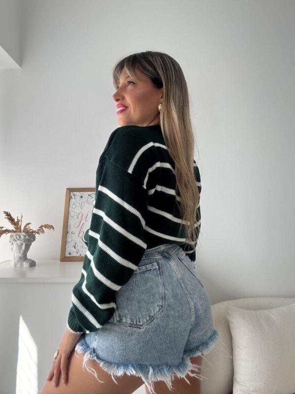 sweater globo sol rayado