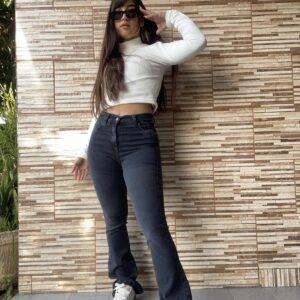 oxforf gris elastizado tiro alto