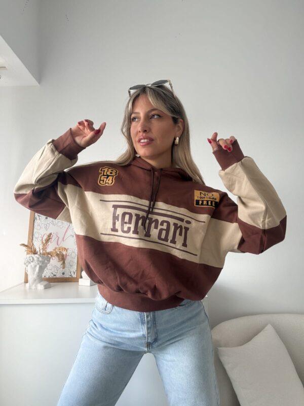 buzo Ferrari algodón frisado premium