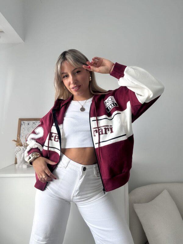 Campera Ferrari de Algodón Frisado