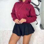 buzo corto premium de algodón frisado