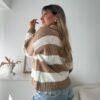 sweater chomba rayada sol