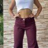 Wide Leg Bordo Rígido
