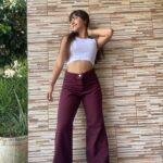 Wide Leg Bordo Rígido