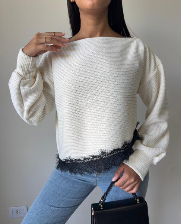 Sweater Encaje Evelyn Yakar