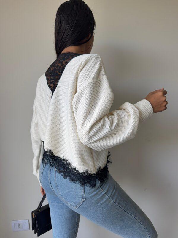Sweater Encaje Evelyn Yakar