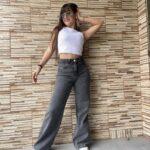 wide leg gris nevado rigido