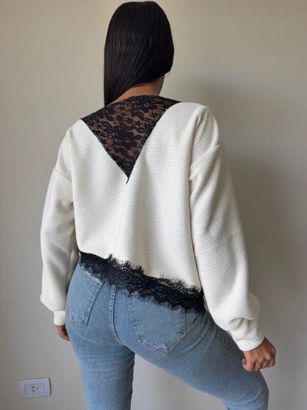 Sweater Encaje Evelyn Yakar