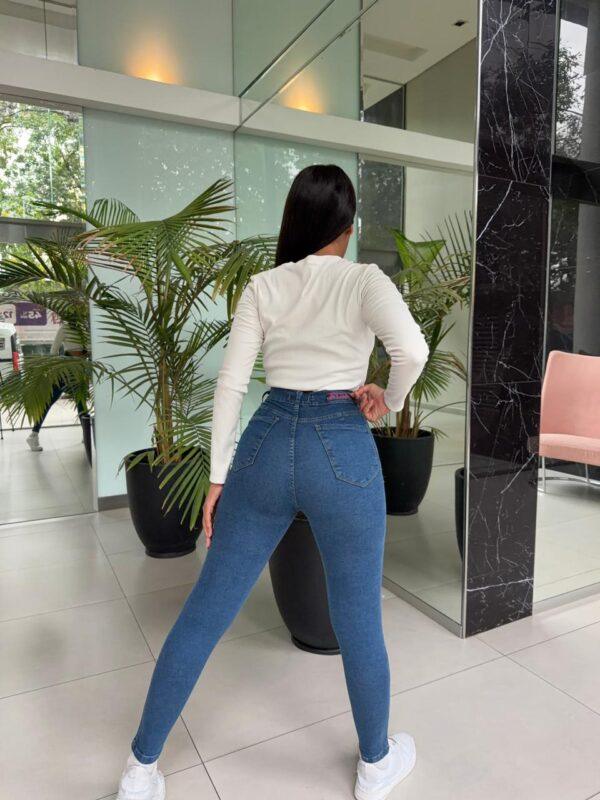 Jeans Chupin Azul Elastizado