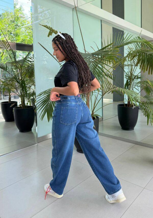 jeans baggy azul con reguladores