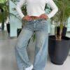 Palazo Jeans Oxido con Regulador