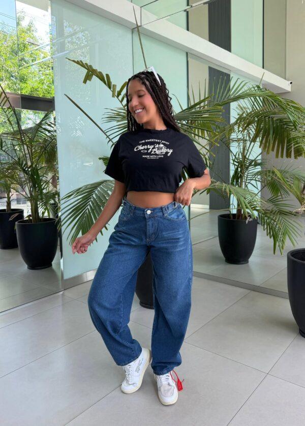 jeans baggy azul con reguladores