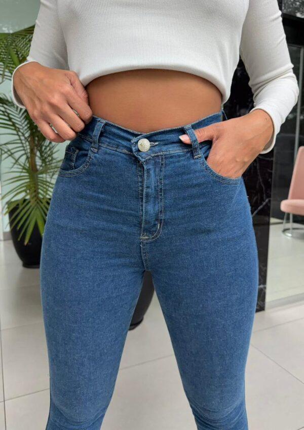 Jeans Chupin Azul Elastizado