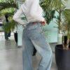 Palazo Jeans Oxido con Regulador