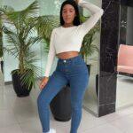 Jeans Chupin Azul Elastizado