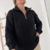 Sweater Wara con Cierre de Lana