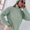 Sweater Wara con Cierre de Lana