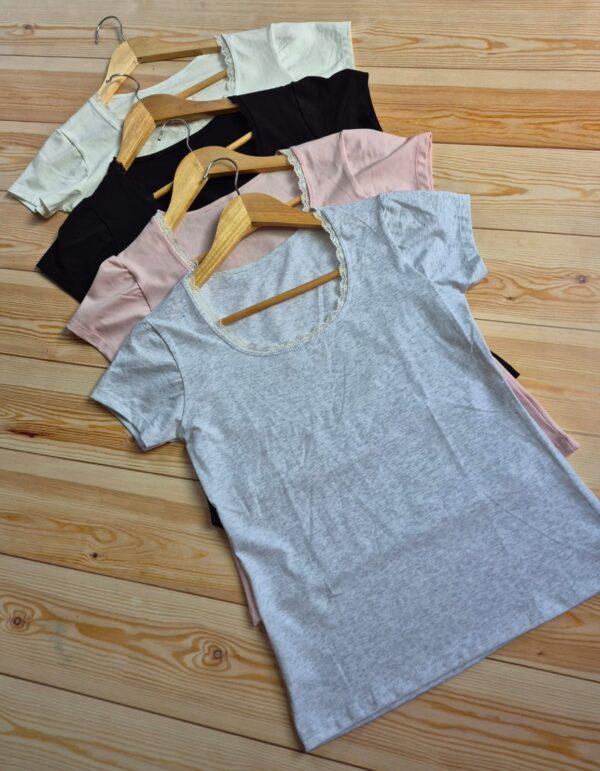 Remera Puntilla Algodón Lycra