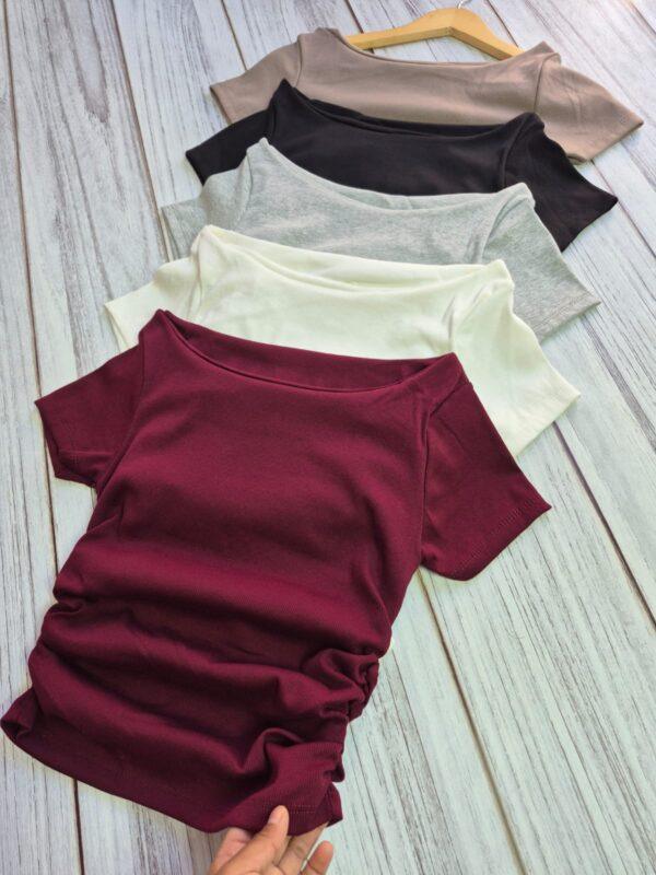 Remera Frunce Morley con Algodón