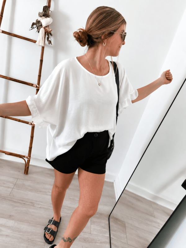 Blusa Marisel de Lino Cey blanco
