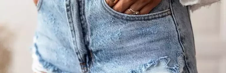 short con rotura celeste